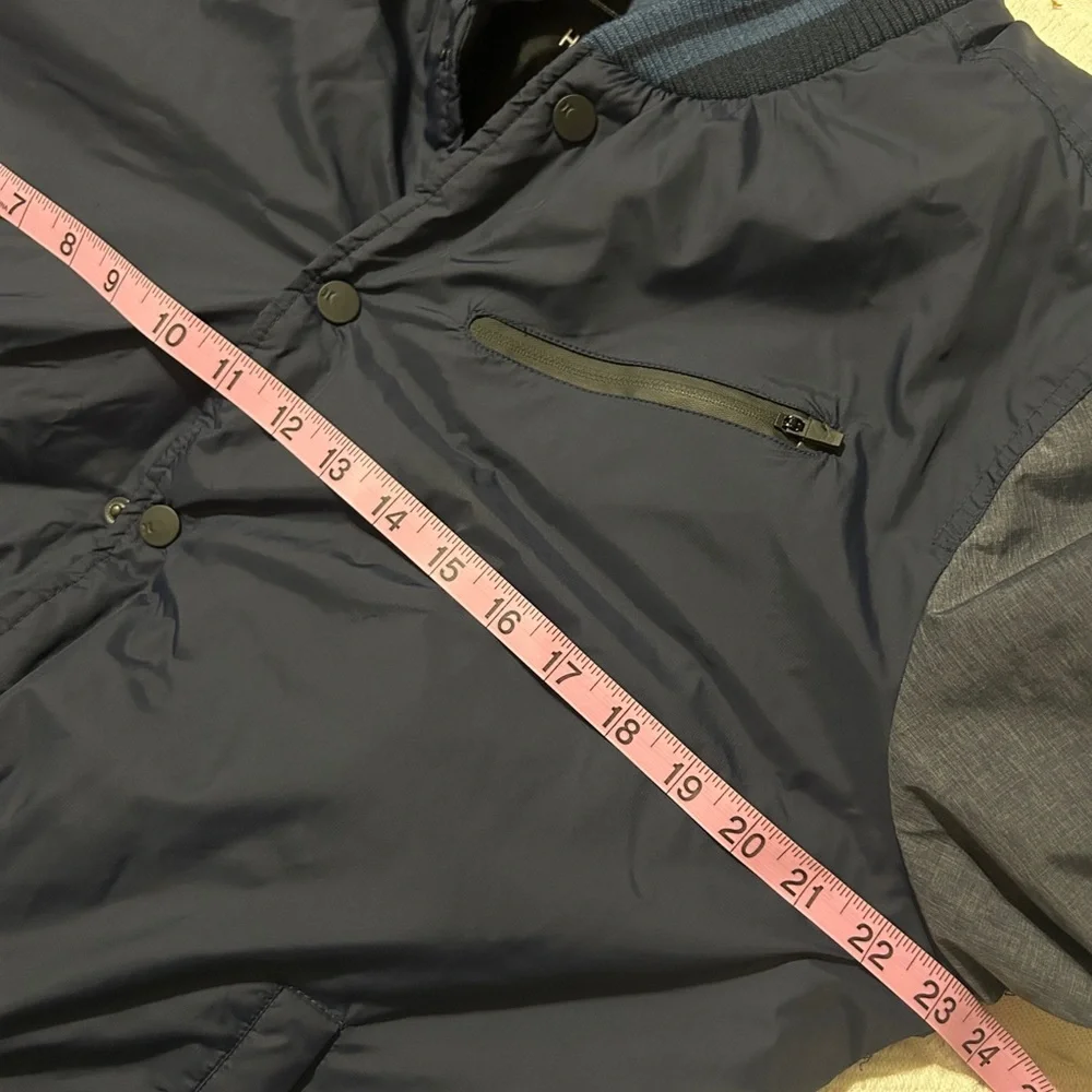 Like New Hurley Men's All-City  Dark Blue Hooded Jacket size M - Picture 10 of 15